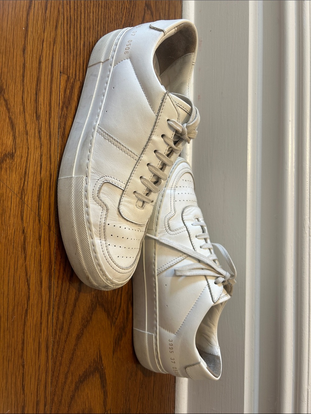 Common Projects White Leather Low-Top Sneakers